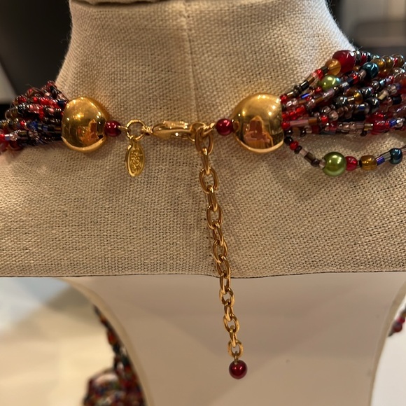 Joan Rivers Stunning Long Multi Color Beaded Necklace. Goes with everything - Picture 5 of 13